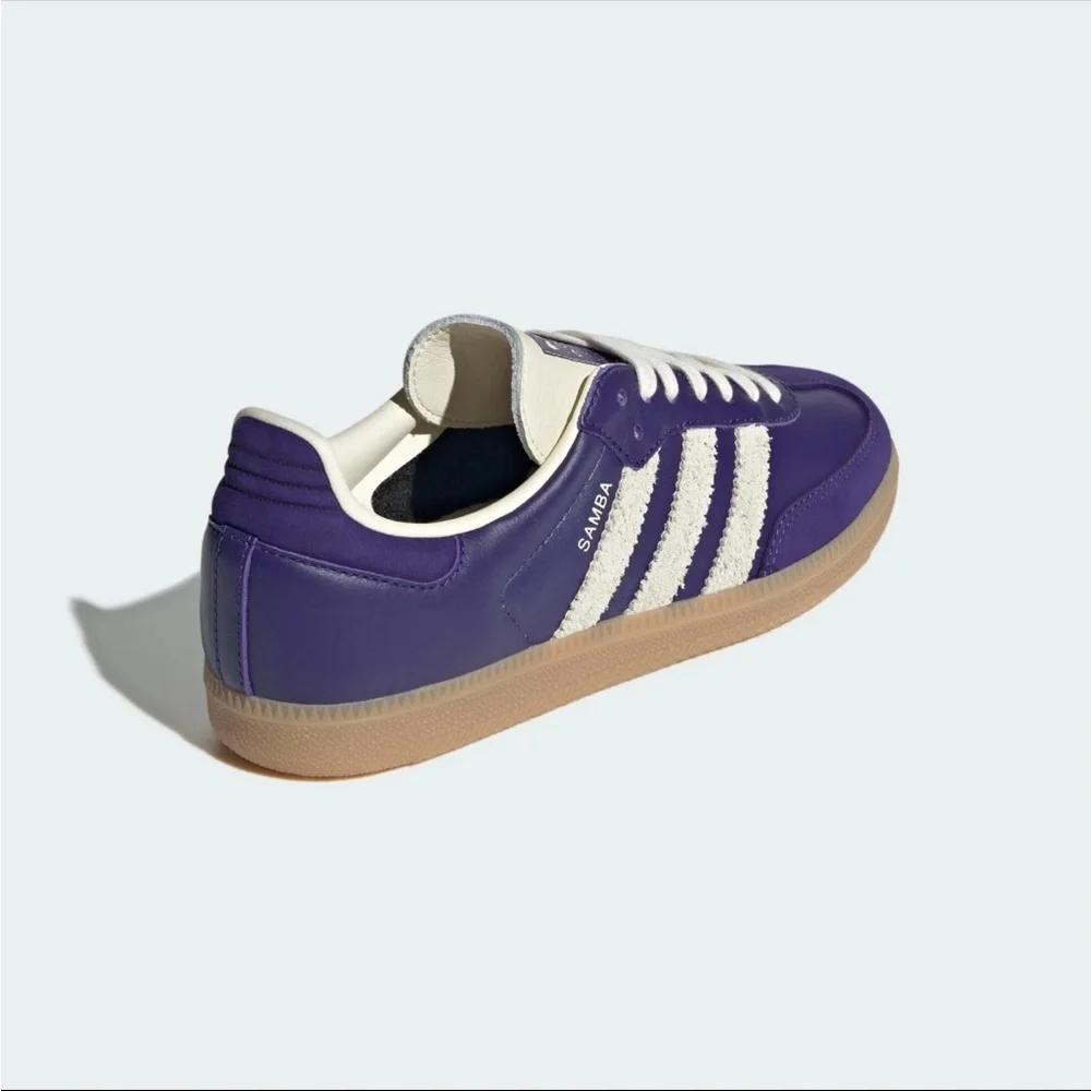 Adidas Samba Purple & White Women Sz 9 /7.5 Men NWB - Picture 12 of 14